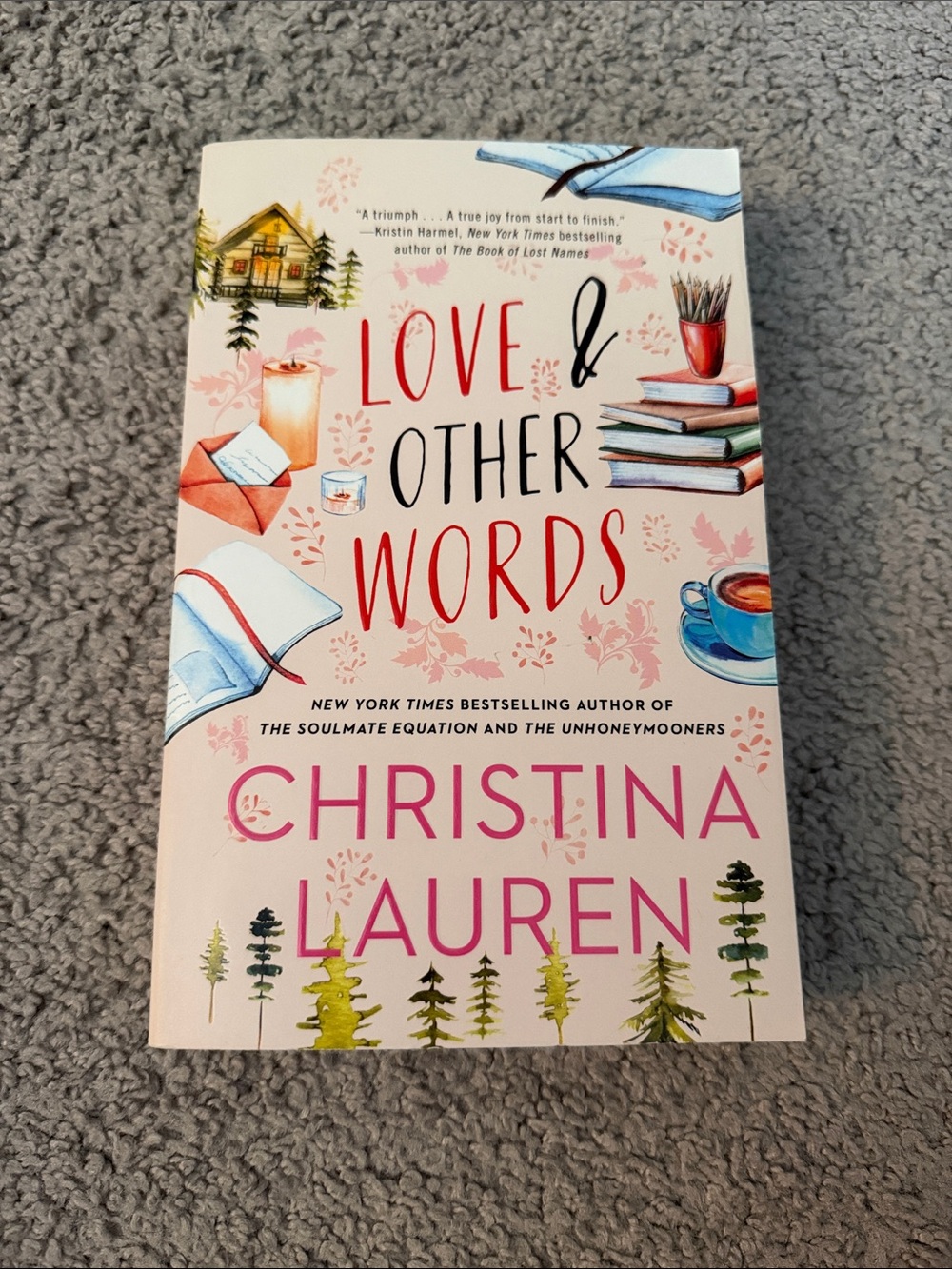 Love & Other Words by Christina Lauren - Pink Cover Novel